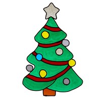 Three Kings 35cm Tree Christmas Window Sticker (2592154)