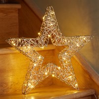 Three Kings 38cm Gold Weave WonderStar Light Up Christmas Decoration (2532146)