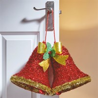 Three Kings 39cm Tinsel Red Hanging Christmas Bells (2530181)