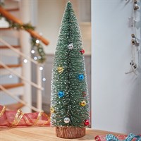 Three Kings 40cm Bauble Frosted Fir Mini Christmas Tree Decoration (2535165)