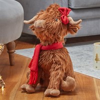 Three Kings 40cm Hairy Hattie The Highland Cow Large Christmas Plushie Decoration (2531630)
