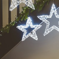Three Kings 40cm Light Up Christmas Galaxy Star in Cool White (2506063)