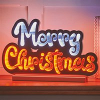 Three Kings 40cm Merry Christmas Sign Standing Infinity Christmas Light (2508014)