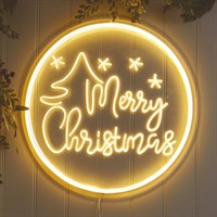 Three Kings 40cm NeonEsque Merry Christmas Light Up Christmas Sign (2506071)