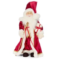Three Kings 45cm Regal Ruby Standing Santa Christmas Decoration Regular (2516040)