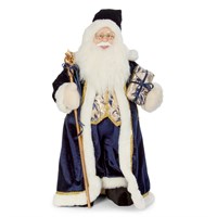 Three Kings 45cm Regal Sapphire Standing Santa Christmas Decoration Regular (2516043)