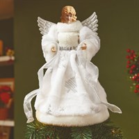 Three Kings 45cm White Large Angel Christmas Tree Topper (2525050)