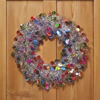Three Kings 45cm X-Bling! Silver Bauble Christmas Wreath (2542503)