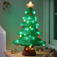 Three Kings 46cm Acrylic InLit Ice Bauble Light Up Christmas Tree Decoration (2515070)