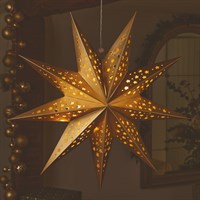 Three Kings 50cm Inlit Gold Light Up Christmas Origami Star (2532089)