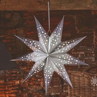 Three Kings 50cm Inlit Silver Light Up Christmas Origami Star (2532090)