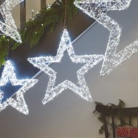 Three Kings 50cm Light Up Christmas Galaxy Star in Cool White (2506065)