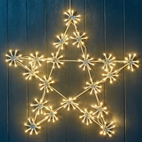 Three Kings 50cm Light Up Christmas Sparkles Star with 160 LEDs (2506023)