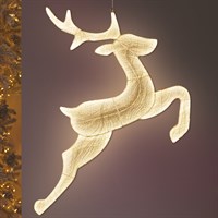 Three Kings 60cm Aura Leaping Reindeer Light Up Hanging Christmas Decoration (2506182)