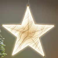 Three Kings 60cm Aura Star Light Up Hanging Christmas Decoration (2506180)