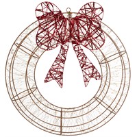 Three Kings 60cm Galaxy Warm White LED Light Up Christmas Wreath (2506145)
