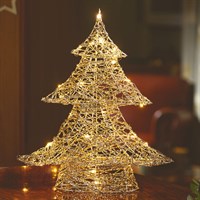 Three Kings 60cm Gold Weave Wonder Tree Light Up Christmas Decoration (2532122)