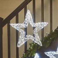 Three Kings 60cm Light Up Christmas Galaxy Star in Cool White (2506067)