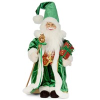 Three Kings 60cm Regal Emerald Standing Santa Christmas Decoration Large (2516046)