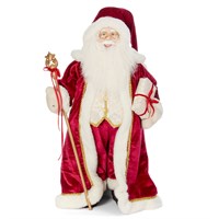 Three Kings 60cm Regal Ruby Standing Santa Christmas Decoration Large (2516041)