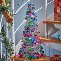 Three Kings 60cm X-Bling! Silver Bauble Christmas Cone Decoration (2542526)