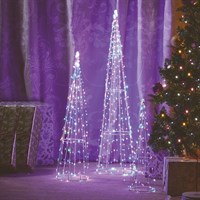 Three Kings 640 LED's Light Up Tree Cone Christmas Decoration - Multi-coloured (2532069)