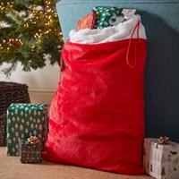 Three Kings 70cm Traditional Red & White Christmas Santa Present Sack (2525008)