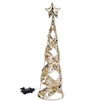 Three Kings 80cm Gold Twist Light Up Christmas Starbelisk Tree Decoration (2506039)