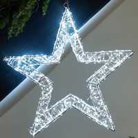 Three Kings 80cm Light Up Christmas Galaxy Star in Cool White (2506069)