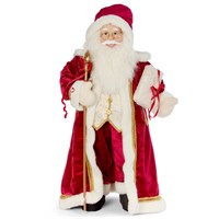 Three Kings 80cm Regal Ruby Standing Santa Christmas Decoration XL (2516042)
