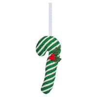 Three Kings Candy Cane Hanging Christmas Tree Decoration - Green (2531329)