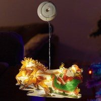 Three Kings Christmas Sleigh Light Up Battery Window Decoration (2506178)