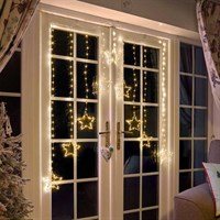 Three Kings 1.2m Curtain String Lights Warm White Light Up Christmas Decoration (2514001)