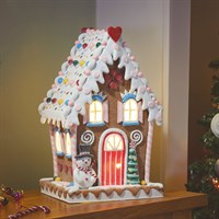 Three Kings Gingerbread Candy Lodge Light Up Christmas Decoration (2535138)