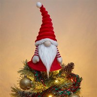Three Kings GrooviKert Gonk Red Christmas Tree Topper (2531324)