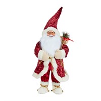 Three Kings 60cm Jumbo Papa Noel Standing Christmas Decoration - Burgundy (2516037)