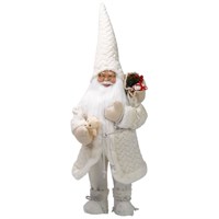 Three Kings 45cm Large Papa Noel Standing Christmas Decoration - Cream (2516014)