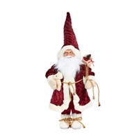 Three Kings 85cm Mega Papa Noel Standing Christmas Decoration - Burgundy (2516038)