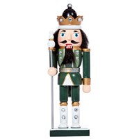 Three Kings Nutcracker Green Grenadier Christmas Decoration - Baton (2538073)