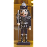 Three Kings Nutcracker Navy & Silver Christmas Decoration - Baton (2538059)