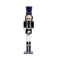 Three Kings Nutcracker Navy & Silver Christmas Decoration XL - Drummer (2538061)