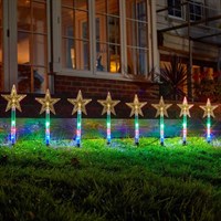 Three Kings Star Decor Light Up Christmas Garden Stakes - Set of 8 (2501007)