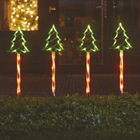 Three Kings Tree Decor Light Up Christmas Garden Stakes - Set of 4 (2501034)