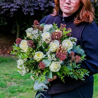 Timeless Christmas Festive Hand Tied Bouquet