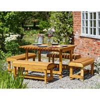 Tom Chambers Coxwald Outdoor Garden Furniture Table & Bench Set (GP082)