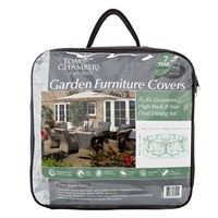 Tom Chambers Garden Furniture Cover Caspian High Back Oval Dining Set - 8 Seat (CP039)