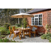 Tom Chambers Hetton Rectangular Wooden Outdoor Dining Set With 4 Chairs (FSC) (GP077)