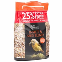 Tom Chambers Insect 'n' Seed Blend - 25% FOC - 2.5kg Wild Bird Seed (BFC038)