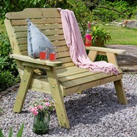 Tom Chambers Masham Wooden Garden Bench - Small (FSC) (NRGP079)