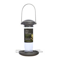 Tom Chambers Pewter Flick 'n' Click Mealworm Wild Bird Feeder (CS108)